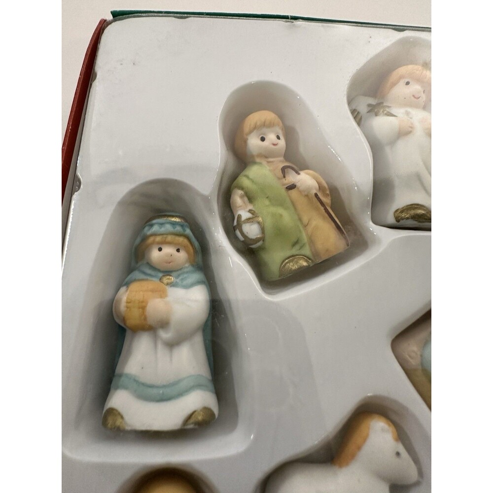 Vintage Mini Nativity Set Of 11 Trim Trends Seasonal Specialities Company 1994 - Picture 7 of 11